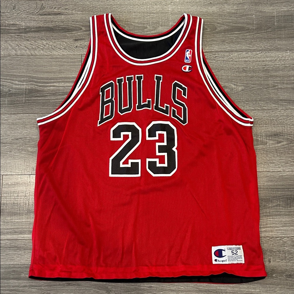 Reversible Champion Chicago Bulls #23 Red Basketball Jersey